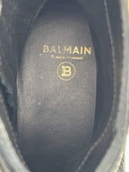 Balmain – Bottines Ranger Army en cuir – Noir – semelle intérieure, logo Balmain 44 rue Saint-Honoré