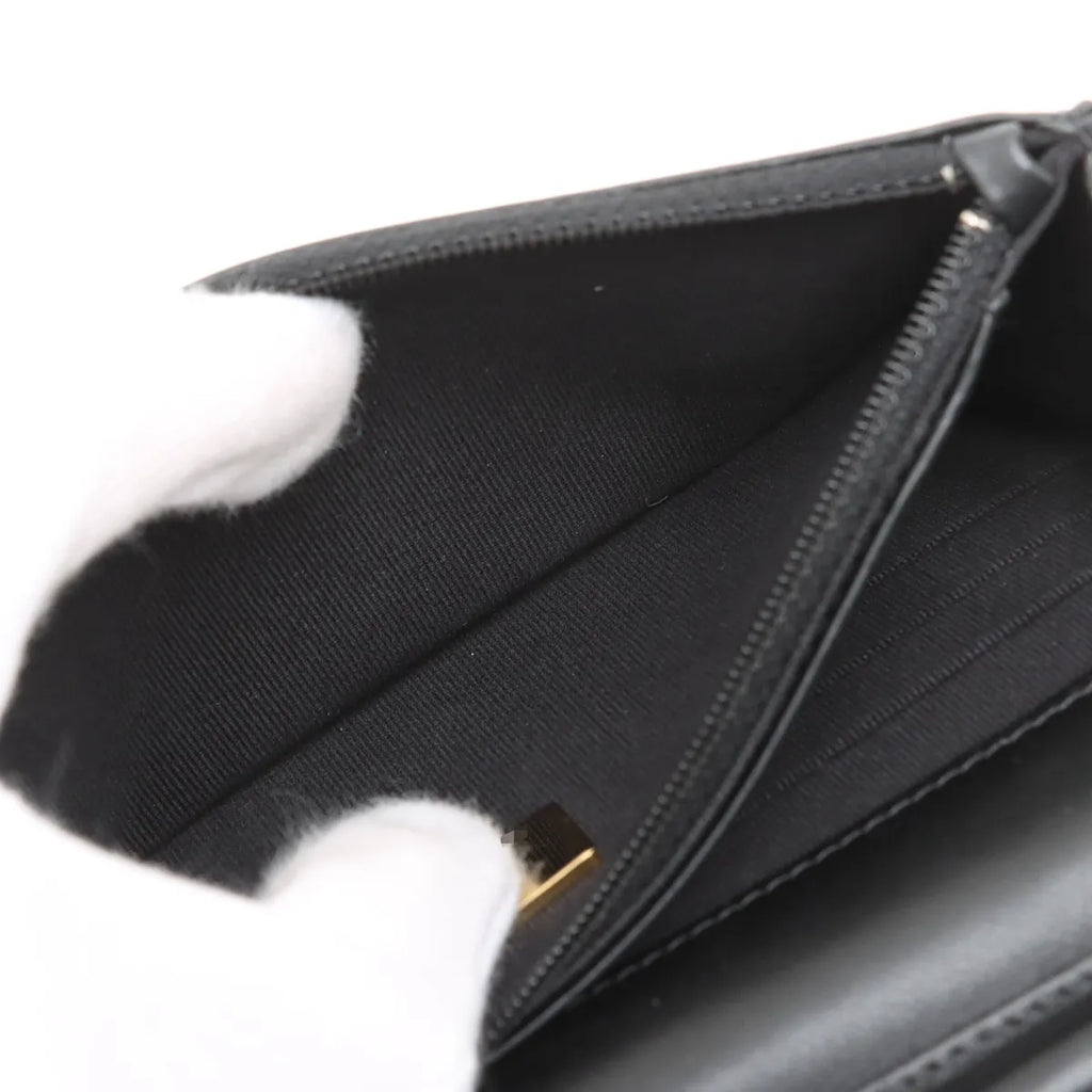 Chanel – Boy Wallet on Chain (WOC) Caviar Noir – Quincaillerie Or – photo 8
