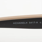 Chanel – Lunettes de soleil Coco Mark bicolore – Noir & beige – photo 4