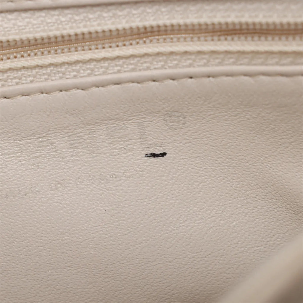 Chanel – Matelassé Camera Bag en cuir d'agneau – Beige – plaque CHANEL