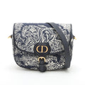 Christian Dior – Bobby Small en Toile de Jouy Fauves – Bleu marine – photo 1