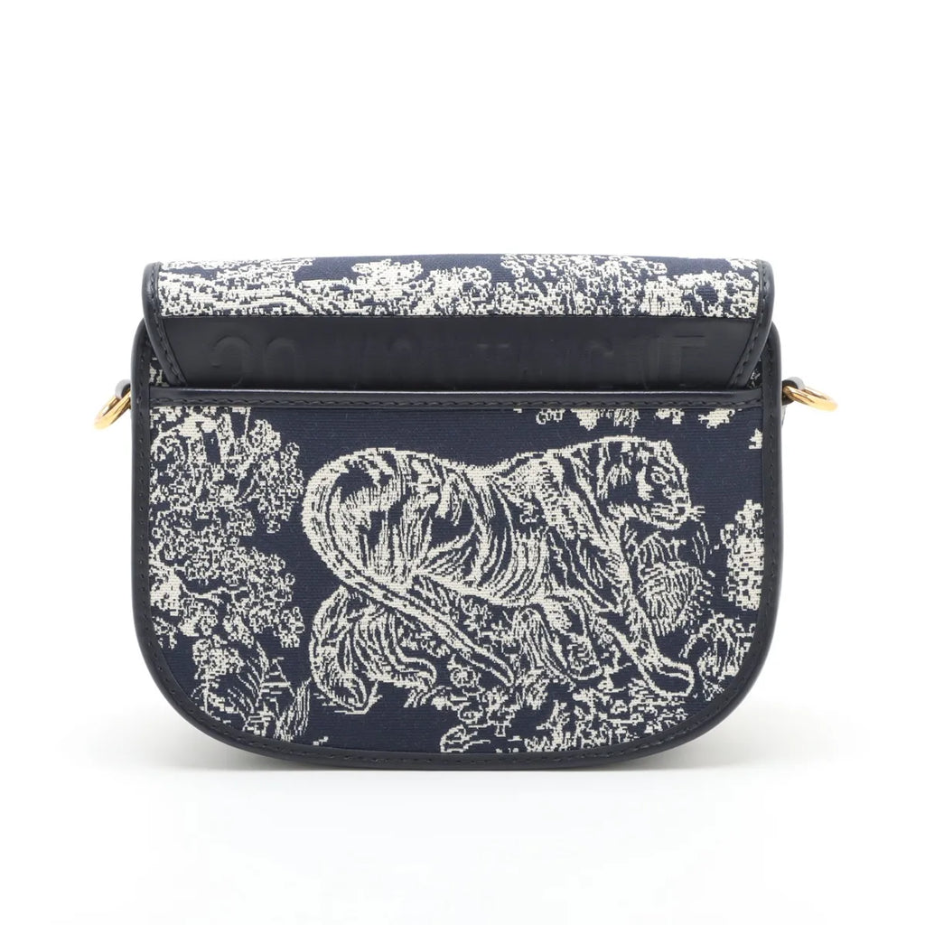 Christian Dior – Bobby Small en Toile de Jouy Fauves – Bleu marine – photo 2