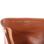 Christian Dior – Bottines en cuir marron – Talon bordeaux (T36.5) – photo 10