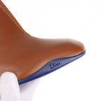 Christian Dior – Bottines en cuir marron – Talon bordeaux (T36.5) – photo 18