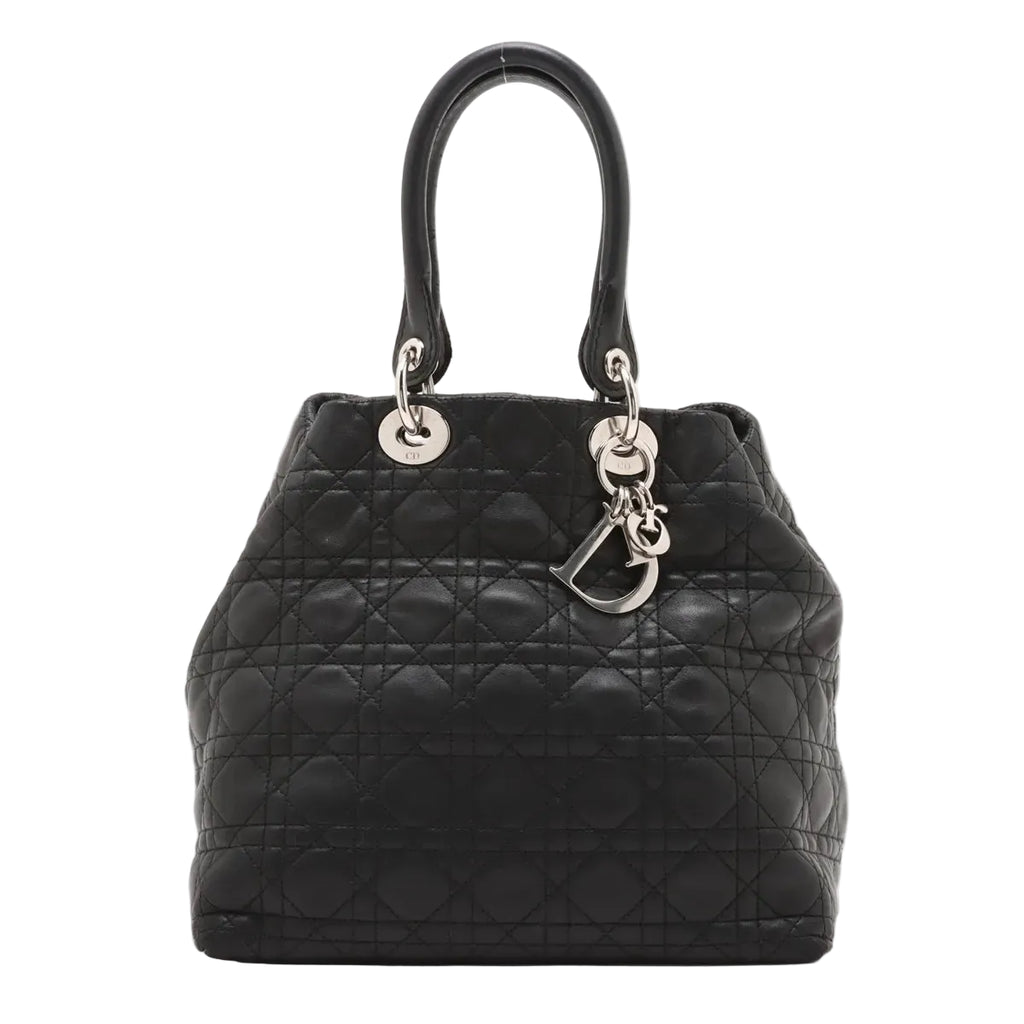 Christian Dior – Cabas Cannage en cuir d'agneau – Noir – photo 1