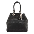 Christian Dior – Cabas Cannage en cuir d'agneau – Noir – photo 1