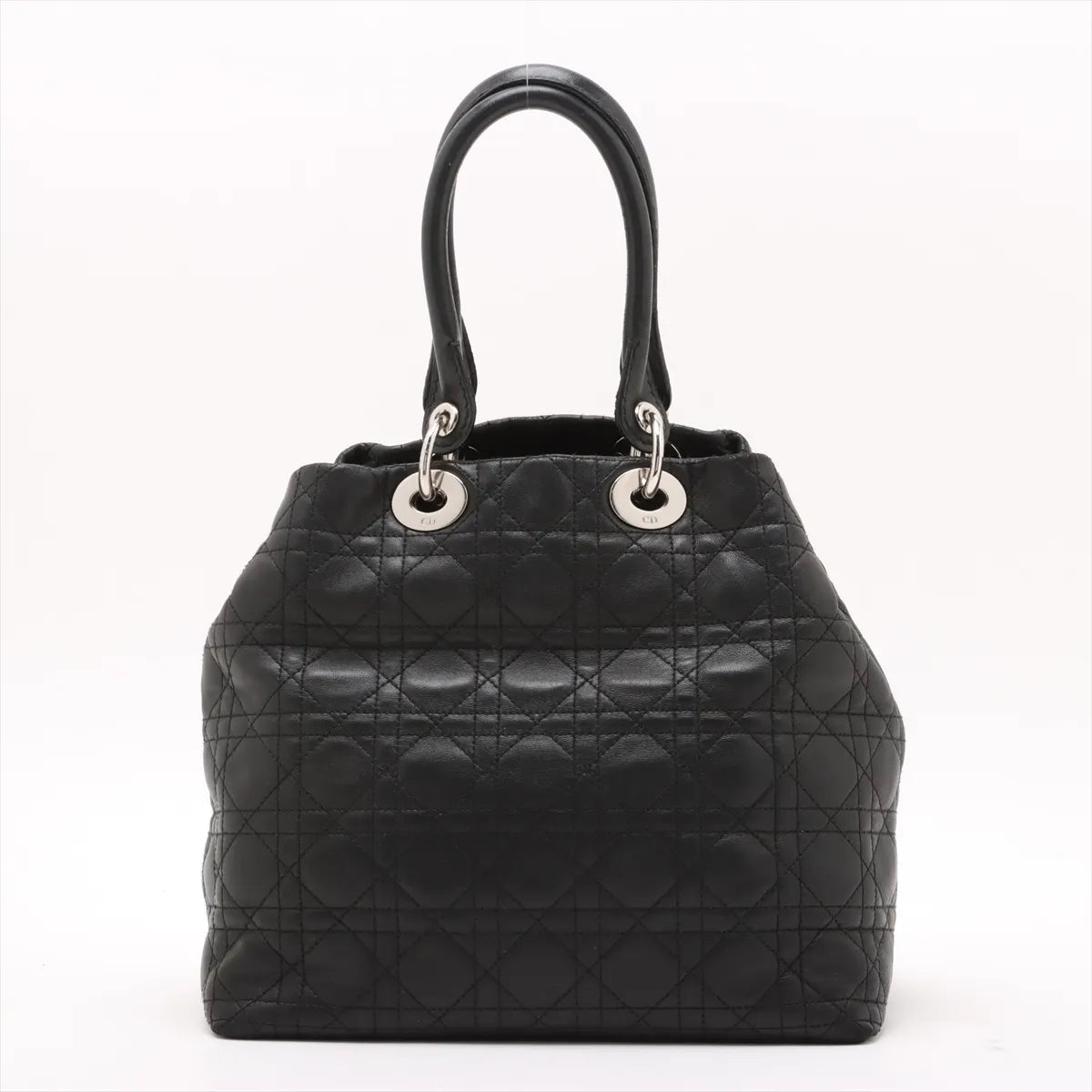 Christian Dior – Cabas Cannage en cuir d'agneau – Noir – photo 2