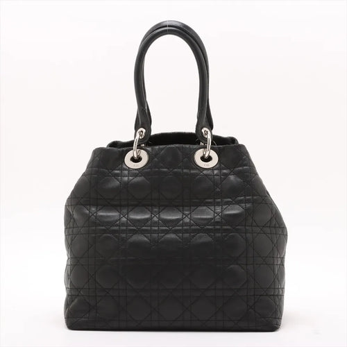 Christian Dior – Cabas Cannage en cuir d'agneau – Noir – photo 2