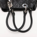 Christian Dior – Cabas Cannage en cuir d'agneau – Noir – photo 5