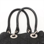 Christian Dior – Cabas Cannage en cuir d'agneau – Noir – photo 6