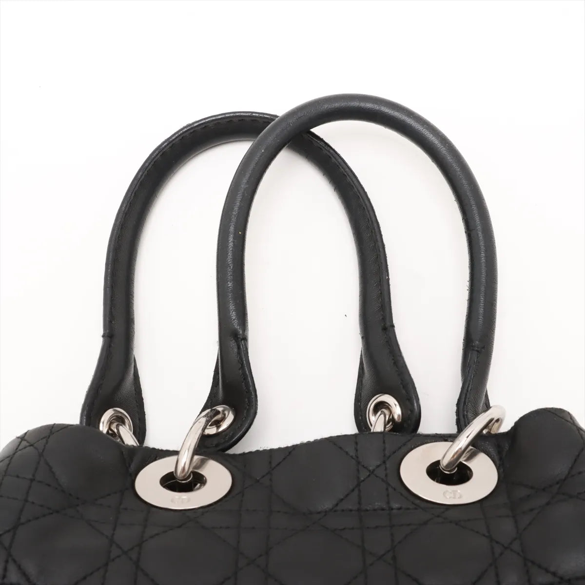 Christian Dior – Cabas Cannage en cuir d'agneau – Noir – photo 6