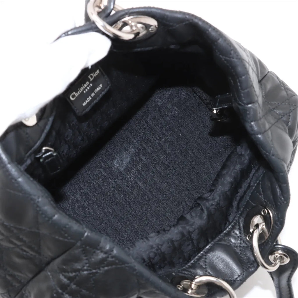 Christian Dior – Cabas Cannage en cuir d'agneau – Noir – photo 7