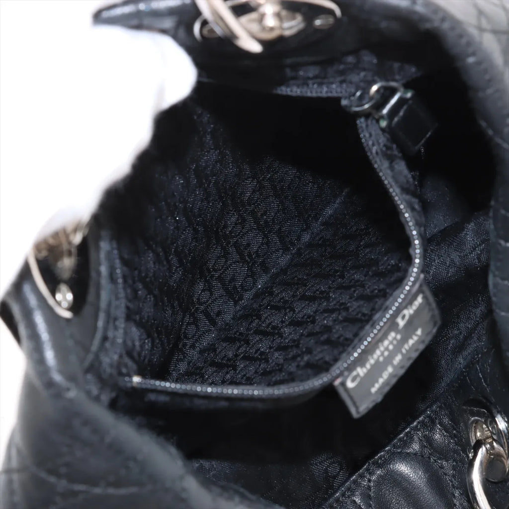 Christian Dior – Cabas Cannage en cuir d'agneau – Noir – photo 8