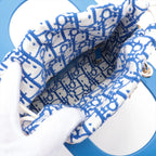 Christian Dior – Lady Dior Mini Rotin & Toile Oblique Bleu – photo 8