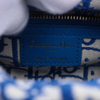 Christian Dior – Lady Dior Mini Rotin & Toile Oblique Bleu – photo 10