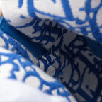 Christian Dior – Lady Dior Mini Rotin & Toile Oblique Bleu – photo 12