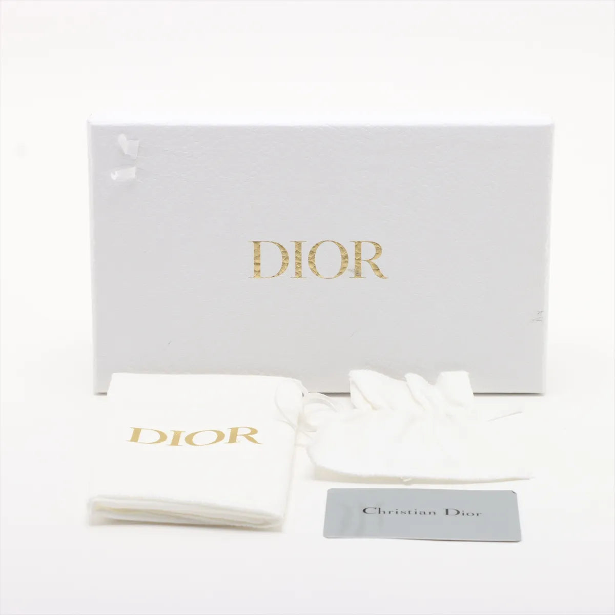 Christian Dior – Lady Dior Phone Holder Cannage Noir – boîte Dior, dustbag et carte