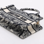 Christian Dior – Mini Book Tote Toile de Jouy Reverse Bleu Marine – photo 3
