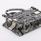 Christian Dior – Mini Book Tote Toile de Jouy Reverse Bleu Marine – photo 4