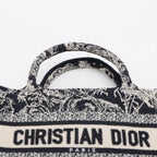 Christian Dior – Mini Book Tote Toile de Jouy Reverse Bleu Marine – photo 6