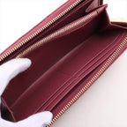 Christian Dior – Portefeuille zippé Cannage en cuir vernis – Rose framboise – photo 4