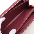 Christian Dior – Portefeuille zippé Cannage en cuir vernis – Rose framboise – photo 6