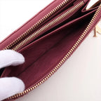 Christian Dior – Portefeuille zippé Cannage en cuir vernis – Rose framboise – photo 7