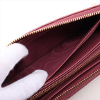 Christian Dior – Portefeuille zippé Cannage en cuir vernis – Rose framboise – photo 8