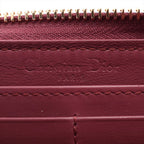 Christian Dior – Portefeuille zippé Cannage en cuir vernis – Rose framboise – photo 11