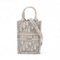 Christian Dior – Sac Vertical Book Tote Mini en toile Oblique – Gris – photo 1