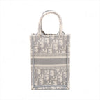 Christian Dior – Sac Vertical Book Tote Mini en toile Oblique – Gris – photo 2