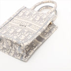 Christian Dior – Sac Vertical Book Tote Mini en toile Oblique – Gris – photo 3
