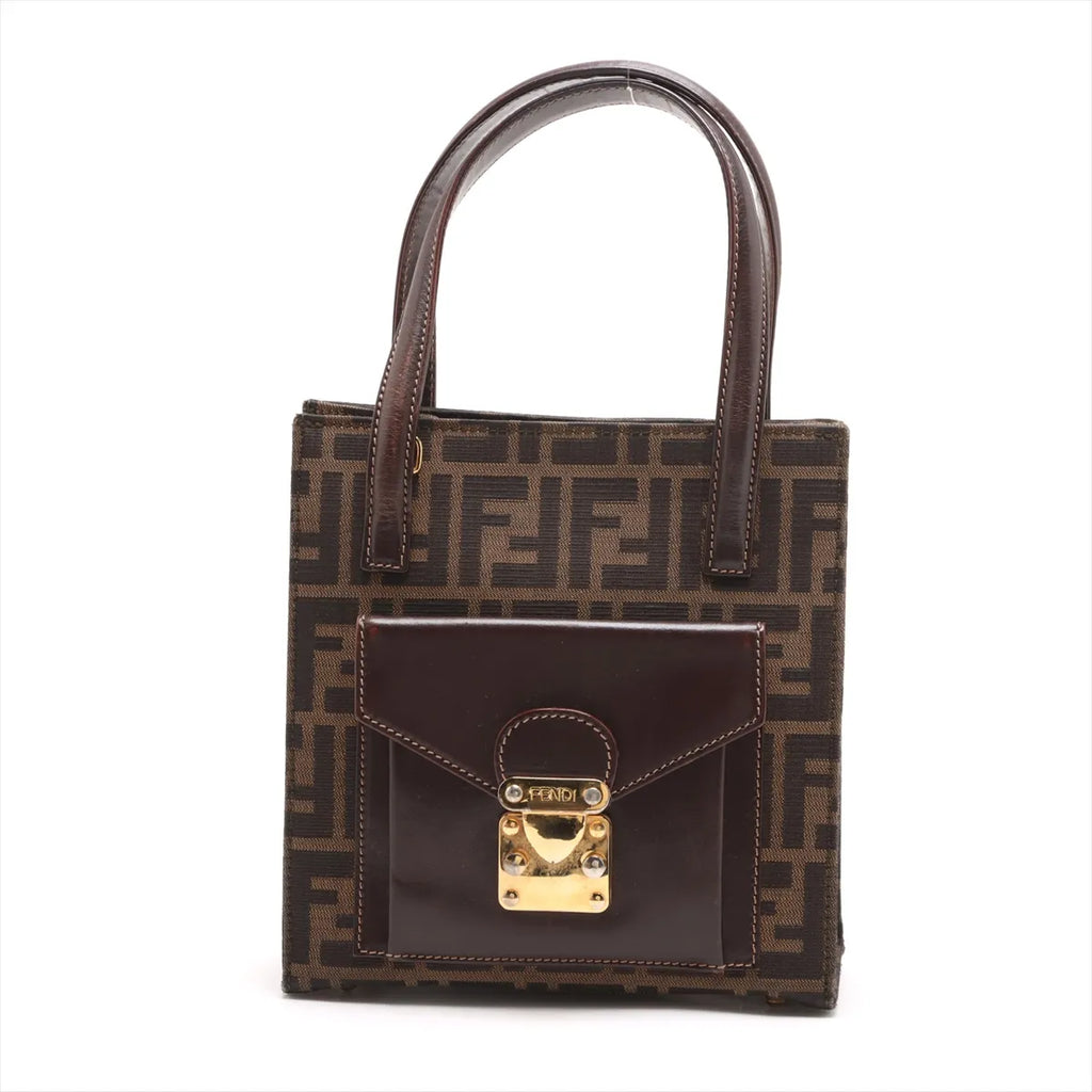 Fendi – FENDI Zucca Mini Cabas Vintage Toile & Cuir – photo 1