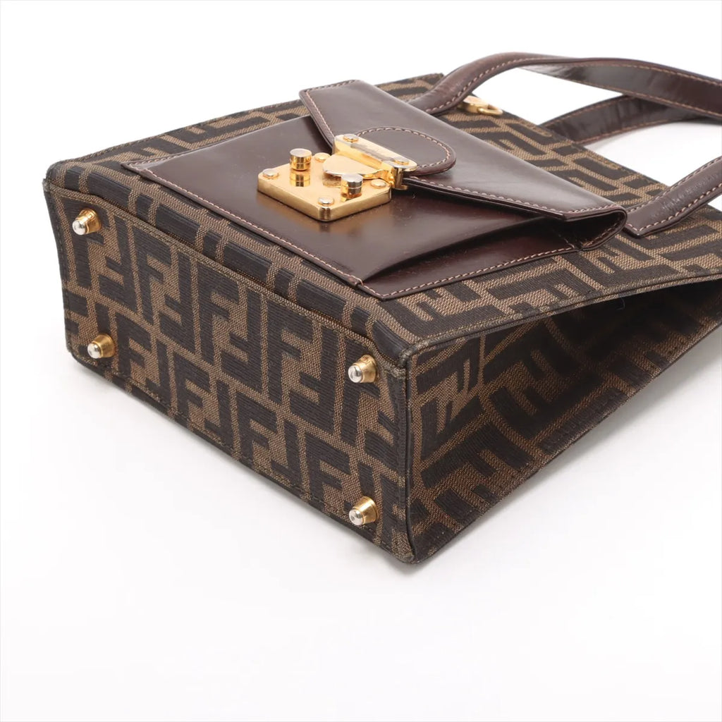 Fendi – FENDI Zucca Mini Cabas Vintage Toile & Cuir – photo 3