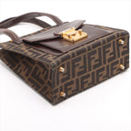 Fendi – FENDI Zucca Mini Cabas Vintage Toile & Cuir – photo 4