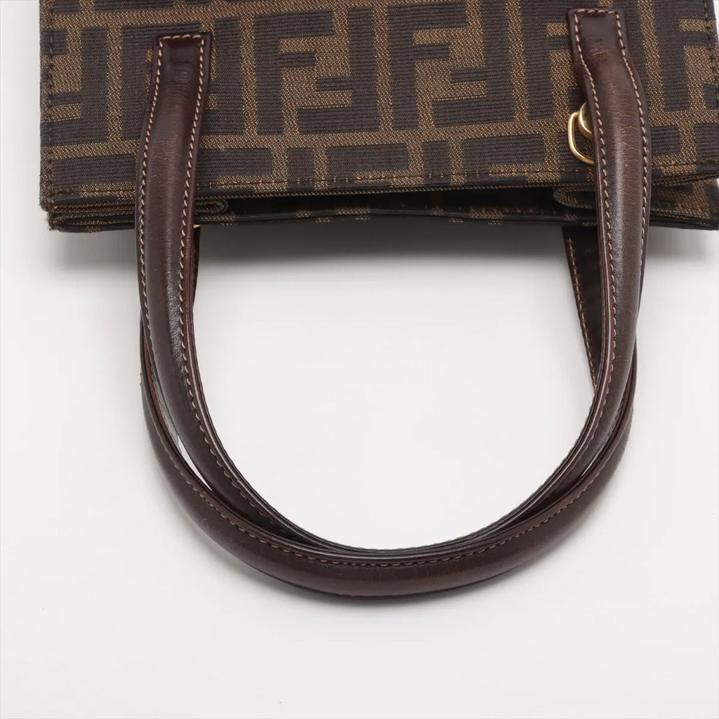 Fendi – FENDI Zucca Mini Cabas Vintage Toile & Cuir – photo 5