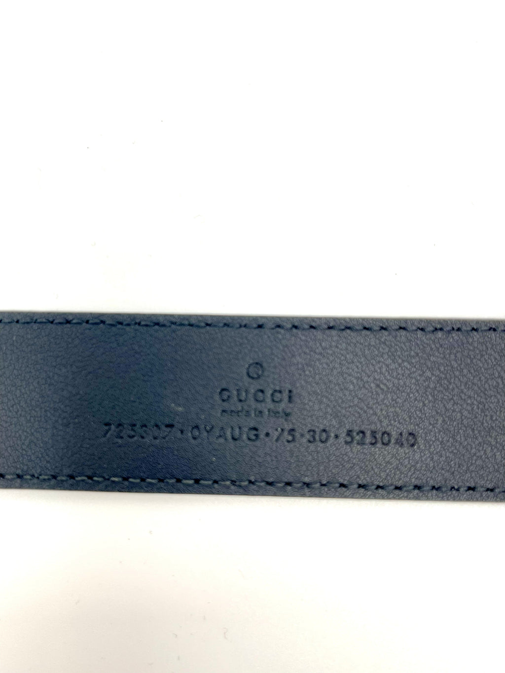 Gucci – Ceinture Crystal Horsebit en cuir – Noir – estampe et numéro de style 725307