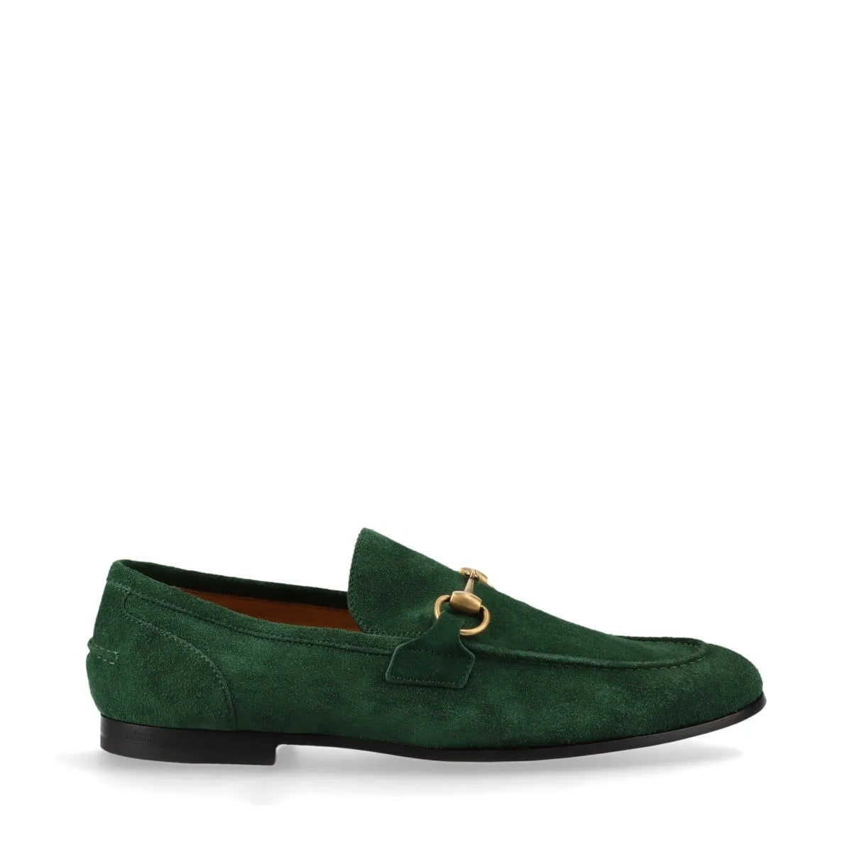 Gucci – Mocassins Jordaan en suède – Vert émeraude – photo 1