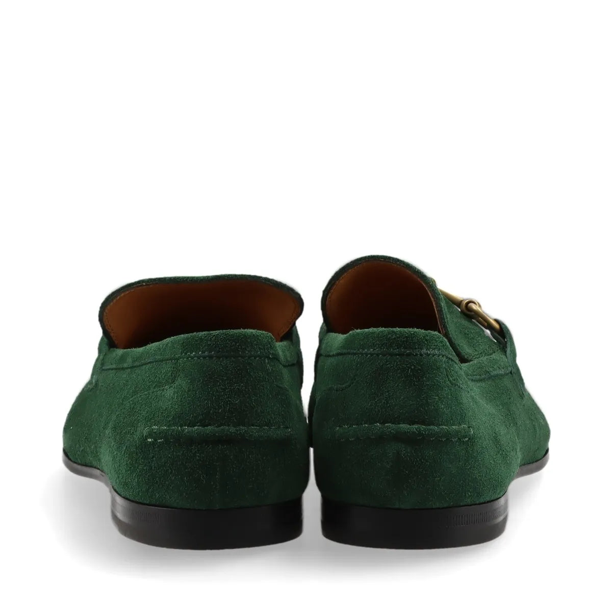 Gucci – Mocassins Jordaan en suède – Vert émeraude – photo 4