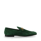 Gucci – Mocassins Jordaan en suède – Vert émeraude – photo 5