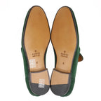 Gucci – Mocassins Jordaan en suède – Vert émeraude – photo 8