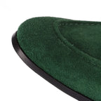 Gucci – Mocassins Jordaan en suède – Vert émeraude – photo 13