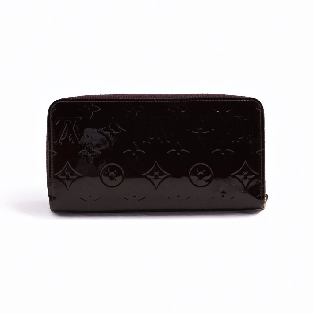 Louis Vuitton – Portefeuille zippé Vernis Monogram – Amarante – photo 1