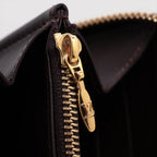 Louis Vuitton – Portefeuille zippé Vernis Monogram – Amarante – photo 8