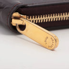 Louis Vuitton – Portefeuille zippé Vernis Monogram – Amarante – photo 10