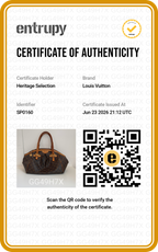 Louis Vuitton – Tivoli GM Toile Monogram Vintage – certificat d'authenticité Entrupy n° GG49H7X