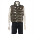 Moncler – Gilet Tibb en duvet nylon laqué – Khaki (T1) – photo 1