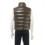 Moncler – Gilet Tibb en duvet nylon laqué – Khaki (T1) – photo 2