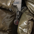 Moncler – Gilet Tibb en duvet nylon laqué – Khaki (T1) – photo 3