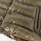 Moncler – Gilet Tibb en duvet nylon laqué – Khaki (T1) – photo 7